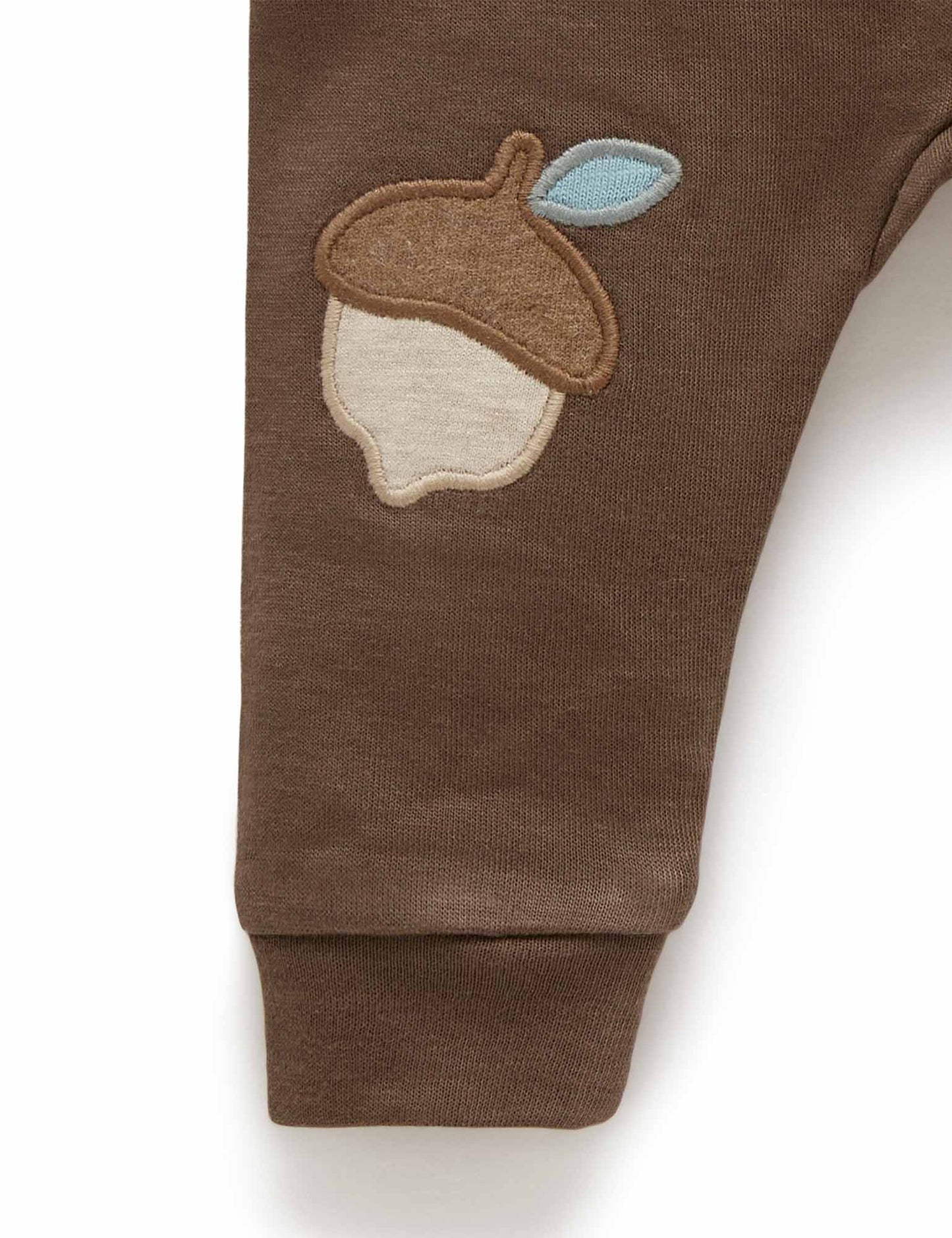 Purebaby Purebaby Knee Patch Legging Chocolate PN1050W22