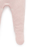 purebaby　ピュアベビー　Woodland friends growsuit　Wild rose melange stripe