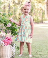 Ruffle Butts ラッフルバッツ Tea Party Back Keyhole Bow Dress