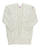 Ruffle Butts ラッフルバッツ　Confetti Chunky Knit Open Style Cardigan