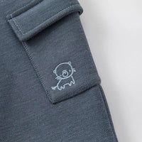 dave&bella  デイブベラ　ねこちゃん刺繍サイドポケットジョガーパンツ　4Y
