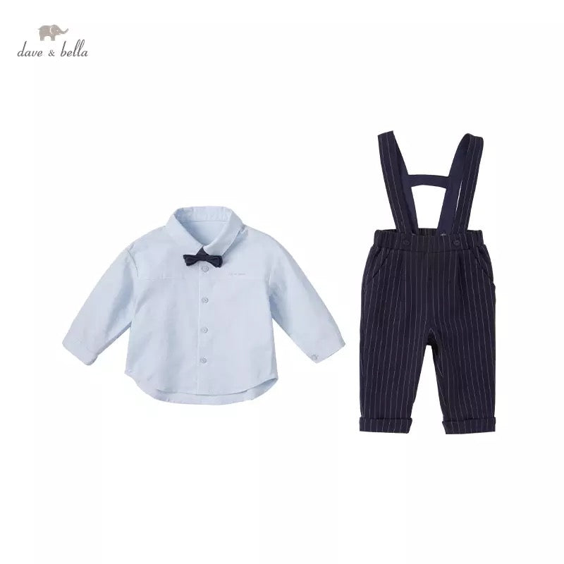 dave&amp;bella Dave Bella Suspender Pants Dress Up Set with Bowtie DB1220655