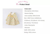 dave&amp;bella Dave Bella Tulip embroidery collar yellow floral dress DB1221058