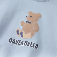 dave&bella デイブベラ　テディベアイラストライトブルートレーナー　DB1220835-1