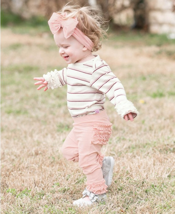 Ruffle Butts Ballet Pink Ruffle Leggings