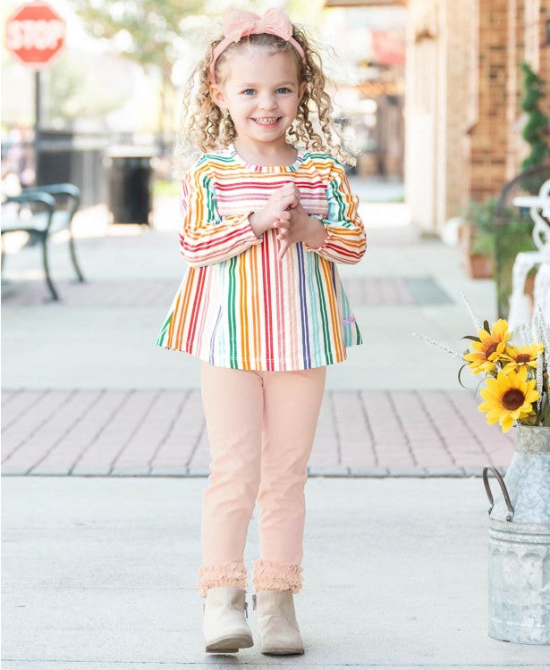 Ruffle Butts Ballet Pink Ruffle Leggings