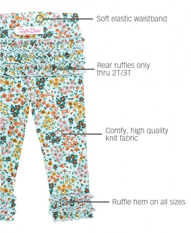 Ruffle Butts Vintage Garden Ruffle Leggings