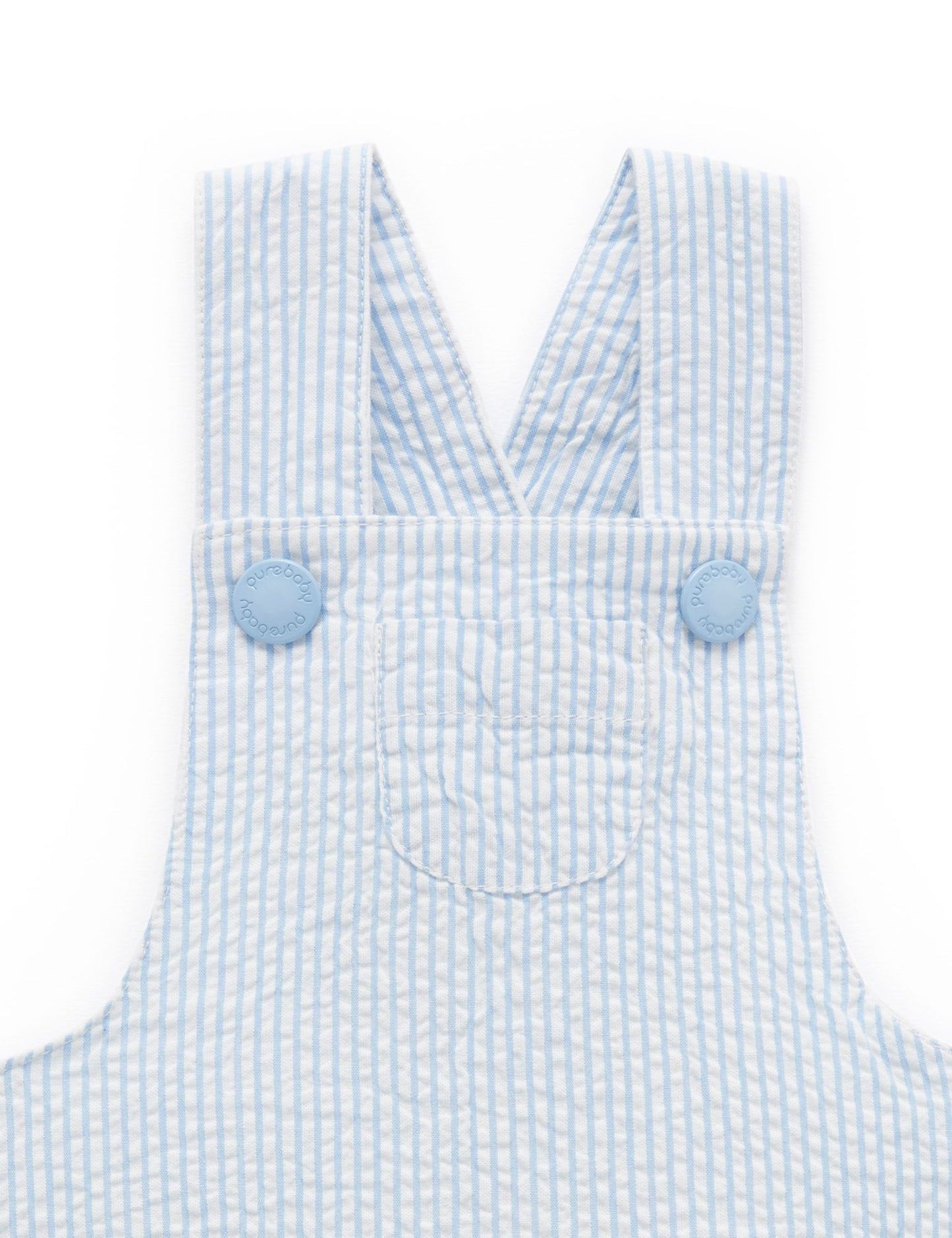 purebaby ピュアベビー　Blue Stripe Overall PN1053S20