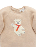 Purebaby　ピュアベビー　ARCTIC FRIEND JUMPER　camel melange　PN1031W23