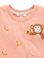 Purebaby　ピュアベビー　HUNGRY LITTLE MONKEY TEE　PB1017S22