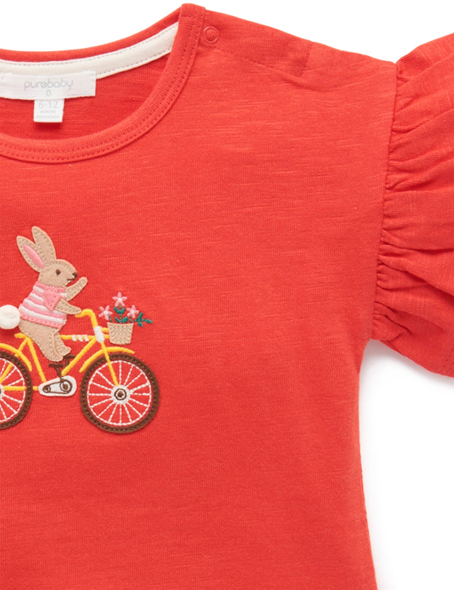 Purebaby　ピュアベビー　HAPPY BUNNY T SHIRT　PD1016W23