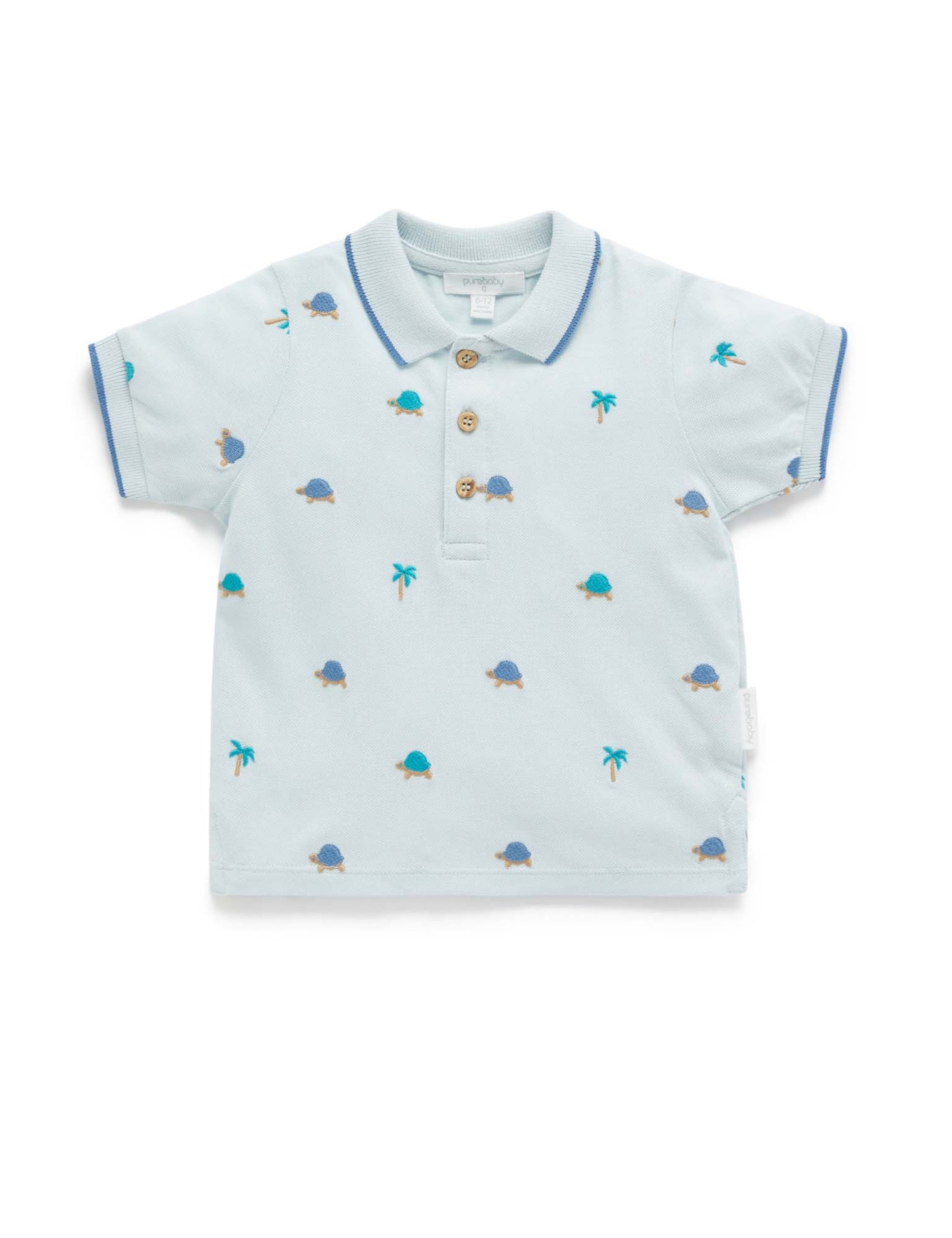 Purebaby Pure Baby TURTLE POLO SHIRT PB1011S22